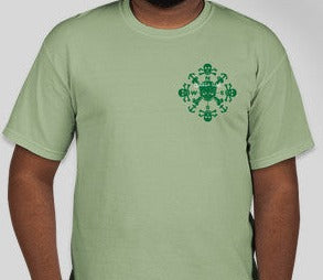 Crew-Neck Short Sleeved Lost&Found T-shirt Pistachio