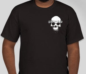 Crew-Neck Short Sleeved T-Shirt Black/White