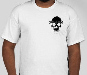 Crew-Neck Short Sleeved T-Shirt White/Black